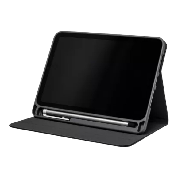 heyday Apple iPad Mini for 6", Stylus  Holder Black Saffiano Faux Tablet Case - Picture 5 of 9